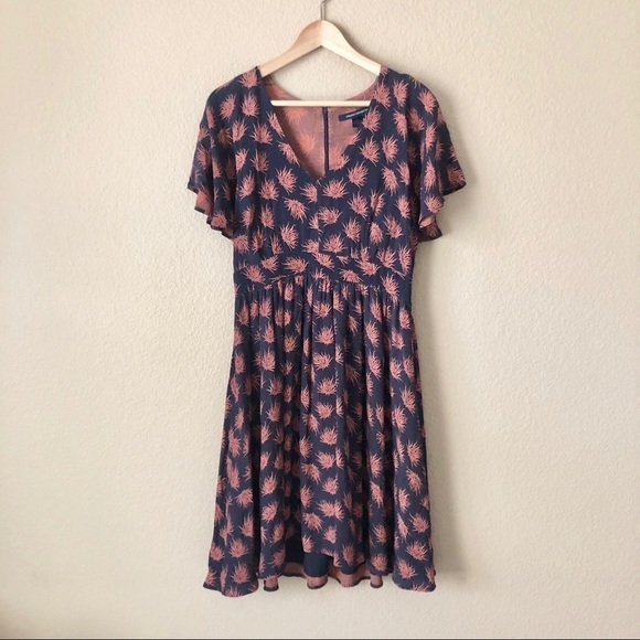 French connection flutter sleeve dress - Picture 1 of 5